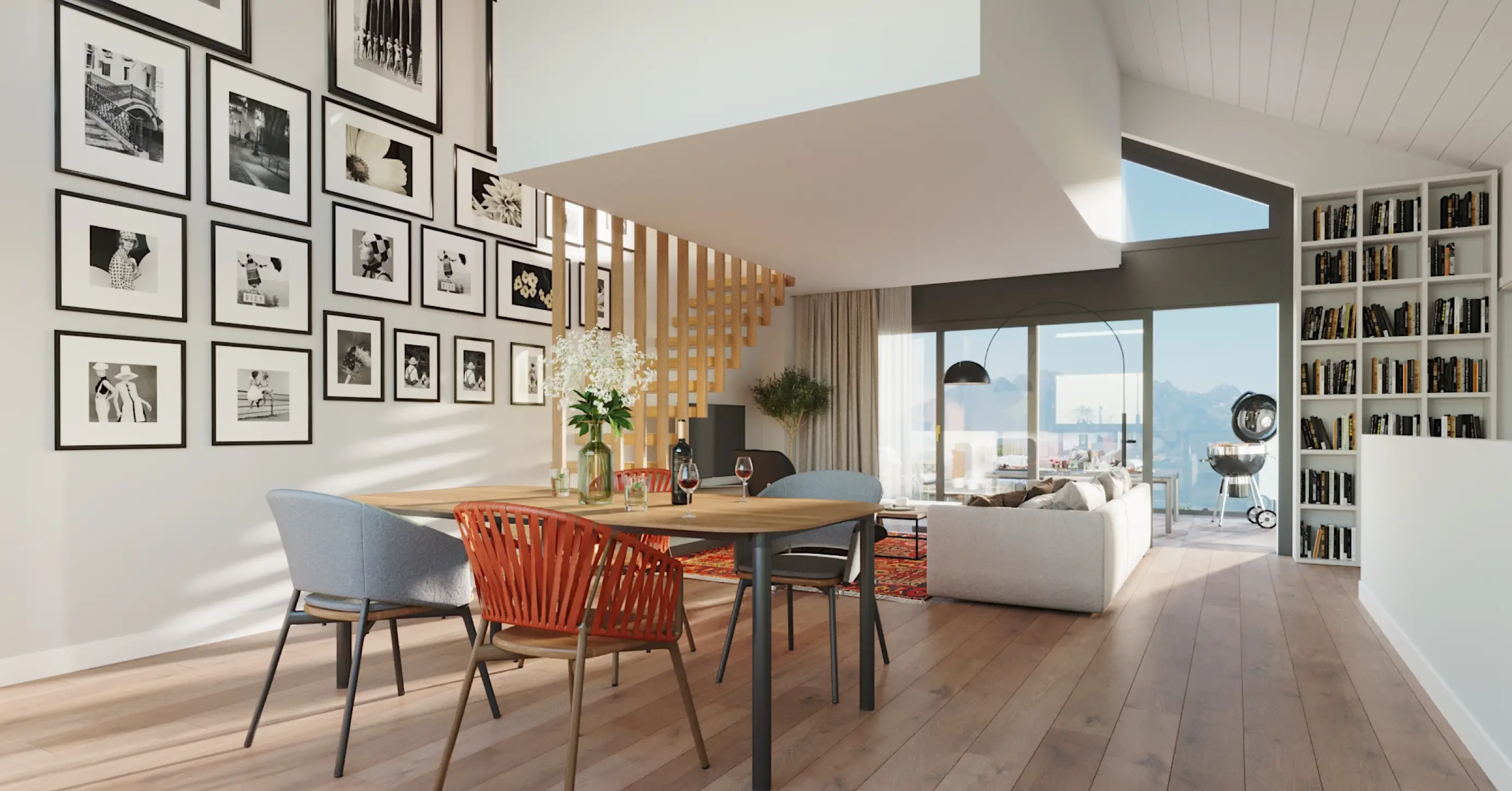 Photo de l'intérieur de la pièce de vie